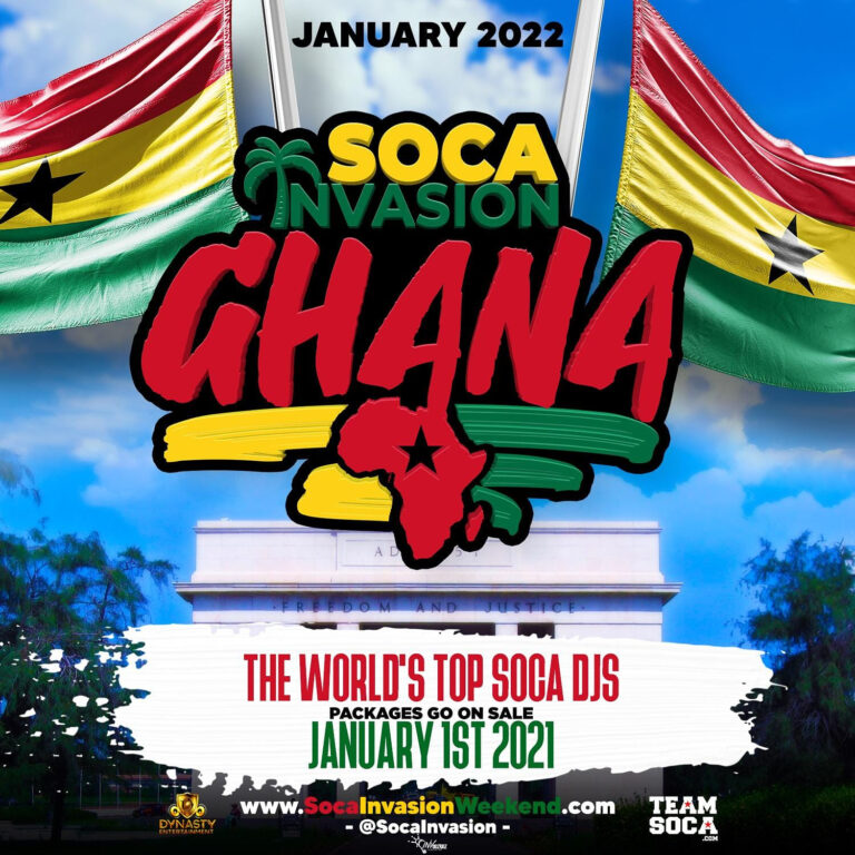 Soca In Ghana 2022SOCAINVASIONGHANA 6 Days of Soca Events and Tours